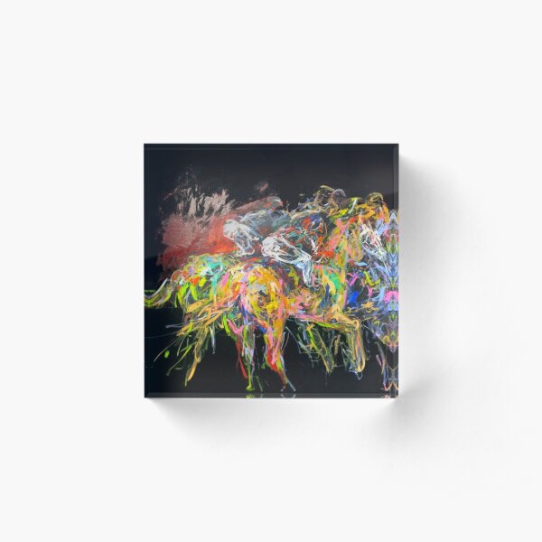Derby abstract Acrylic Block