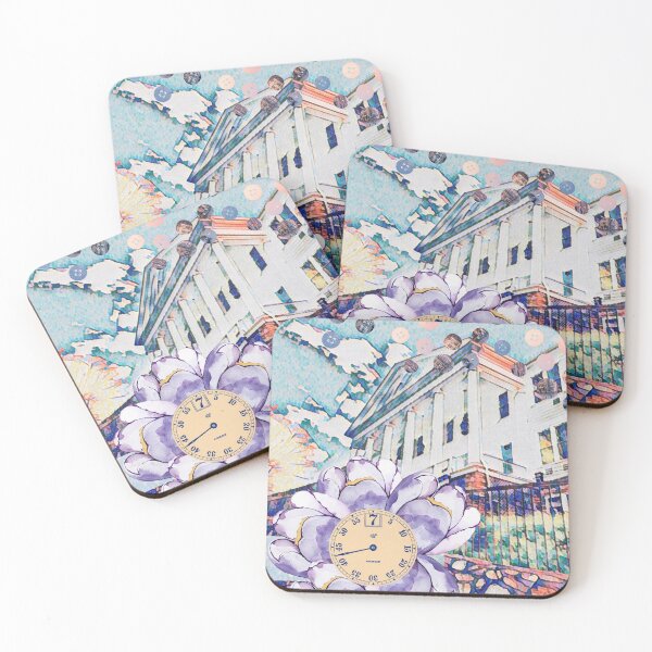 Item preview, Floral Landscape Collage Art designed and sold by lowodesigns.