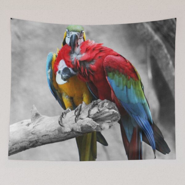 Item preview, Colorful Parrot black and white designed and sold by Jrw-Design.