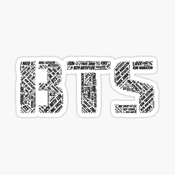 Sticker Bts Members Redbubble