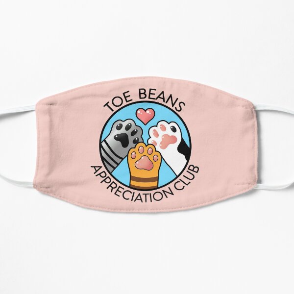 Toe Beans Appreciation Club Flat Mask