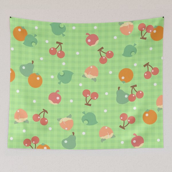 Item preview, Fruit Lime Green Gingham designed and sold by bunnidesigns.