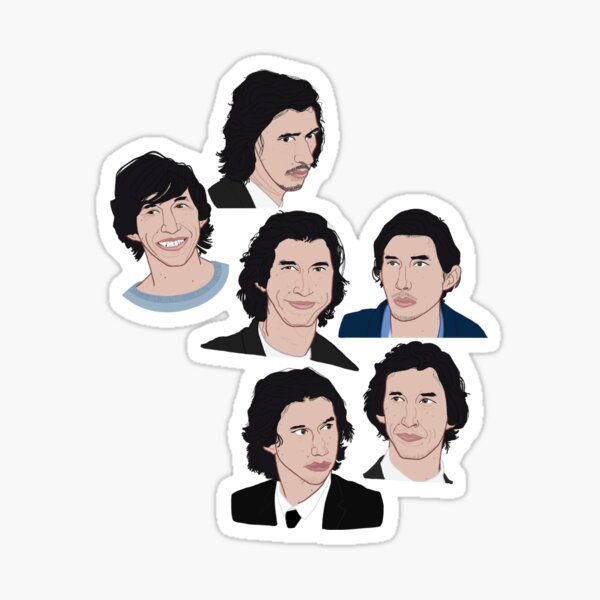 Vista previa del artículo con la obra «Adam Driver Doodles», diseñado y vendido por rachelofnowhere.