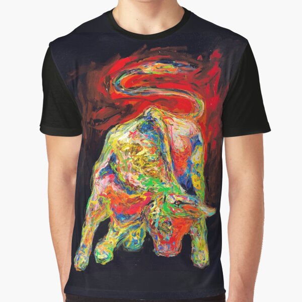 Bull with red Graphic T-Shirt