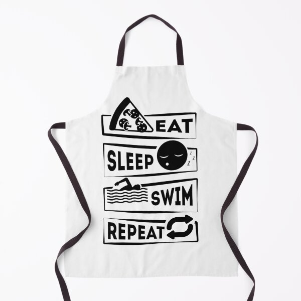 Item preview, Funny Swimming Quote: Swimming Eat Sleep Swim Repeat designed and sold by remonss.