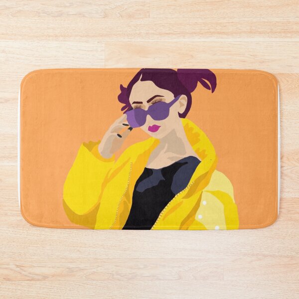 Item preview, Purple haired babe art designed and sold by thegingerstudy.