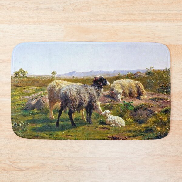 Item preview, Sheep and a Lamb - Rosa Bonheur - 1886 designed and sold by CJET.