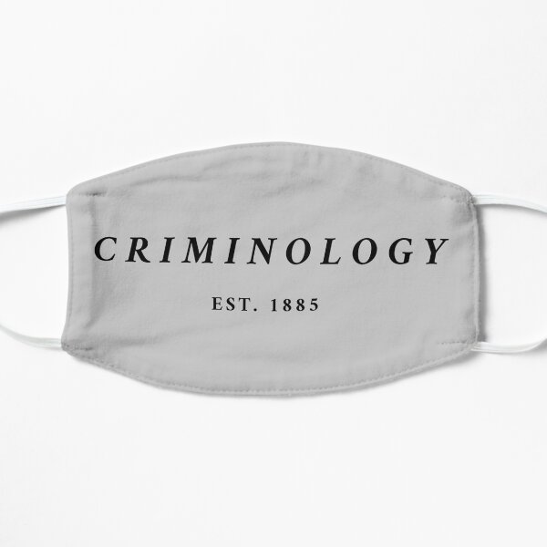 Criminología Est. 1885 Mascarilla plana