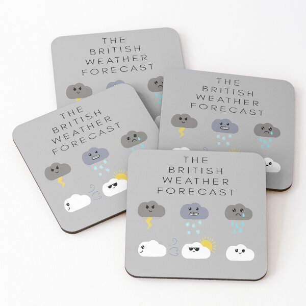 Item preview, The British weather forecast clouds designed and sold by marie scowen.