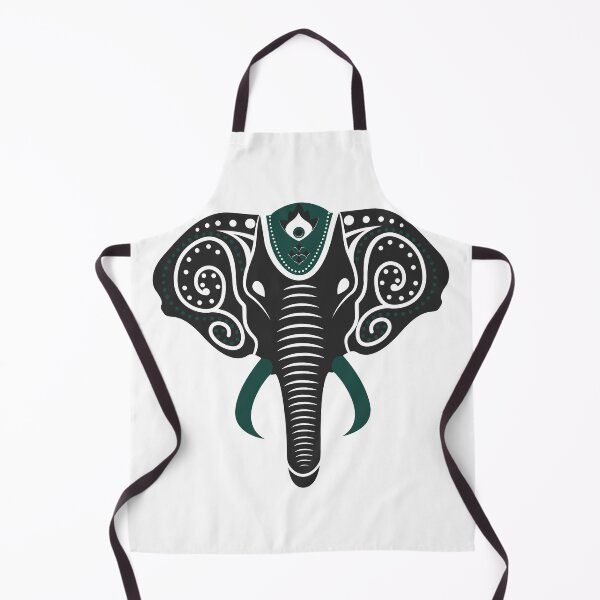 Item preview, Geometric Mandala Elephant Teal Henna Inspired designed and sold by AlwaysGrowing.