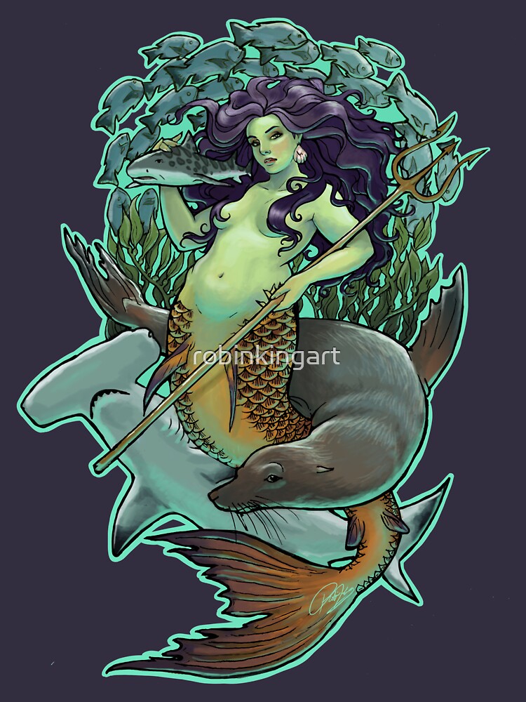 Pacific Mermaid (Modest) by robinkingart