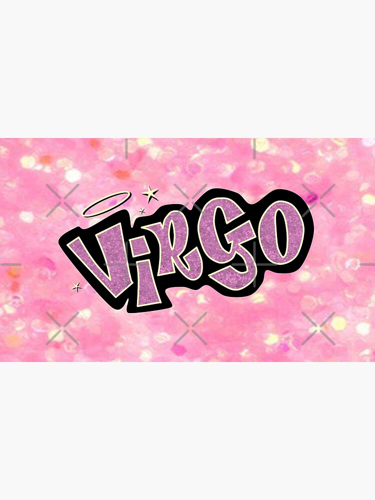 virgo bratz style - iconic pink glitter font logo cute y2k