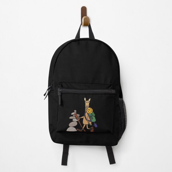 Item preview, Funny Llama Hiking Cartoon designed and sold by Nature's Fancy.