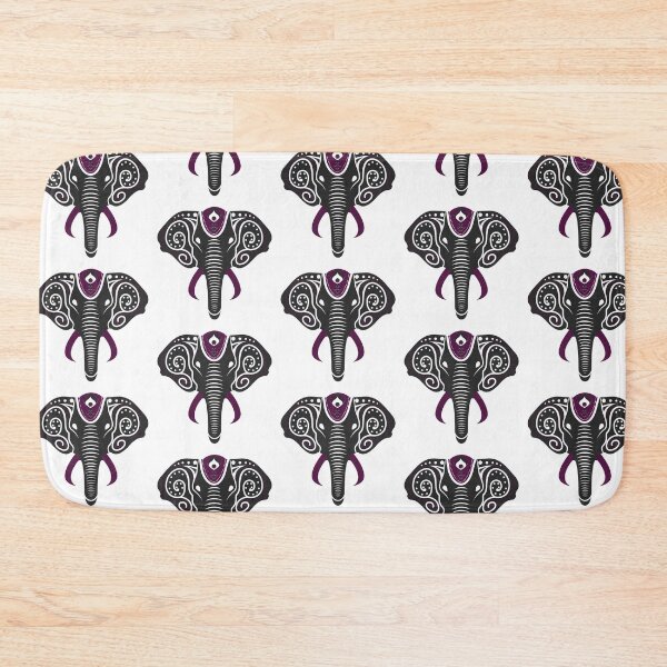 Item preview, Geometric Mandala Elephant Purple Henna Inspired  designed and sold by AlwaysGrowing.