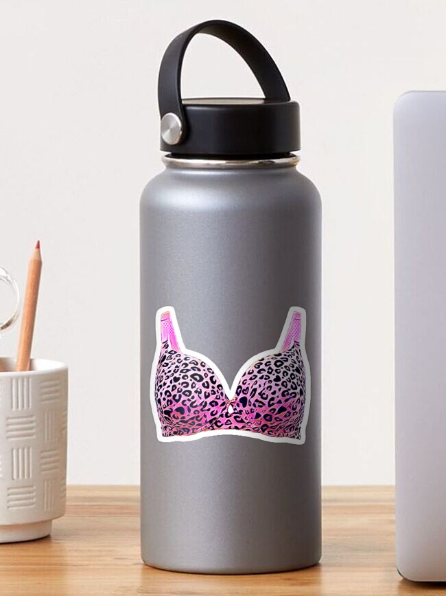 pink cheetah bra Sticker for Sale by cnsa-o8o7