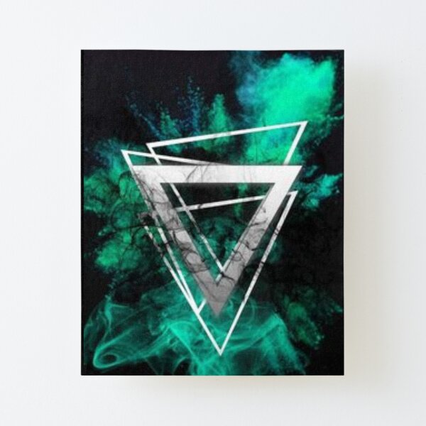 color triangl decor Canvas Mounted Print