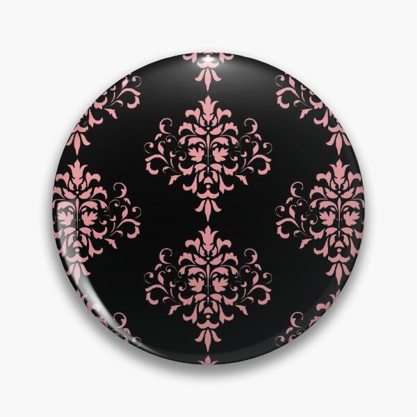 Item preview, Black And Coral Damask Pattern designed and sold by pcreations.