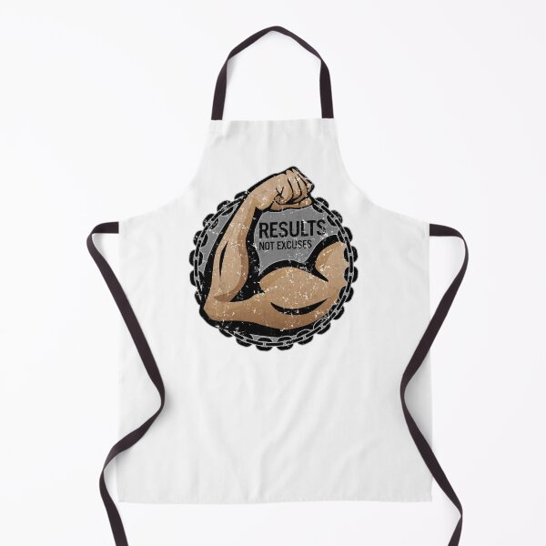 Item preview, Results, Not Excuses - distressed fitness logo for highly motivated people designed and sold by hobrath.