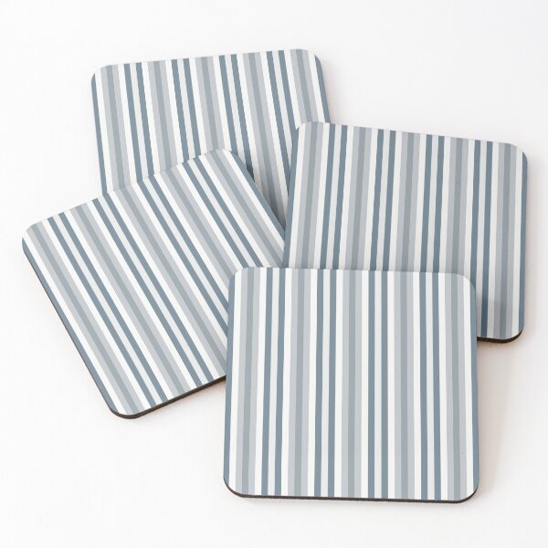 Item preview, Silver Gray Shades Striped designed and sold by ArtHanbal.