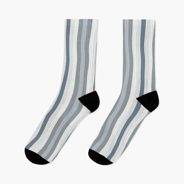 Item preview, Silver Gray Shades Striped designed and sold by ArtHanbal.