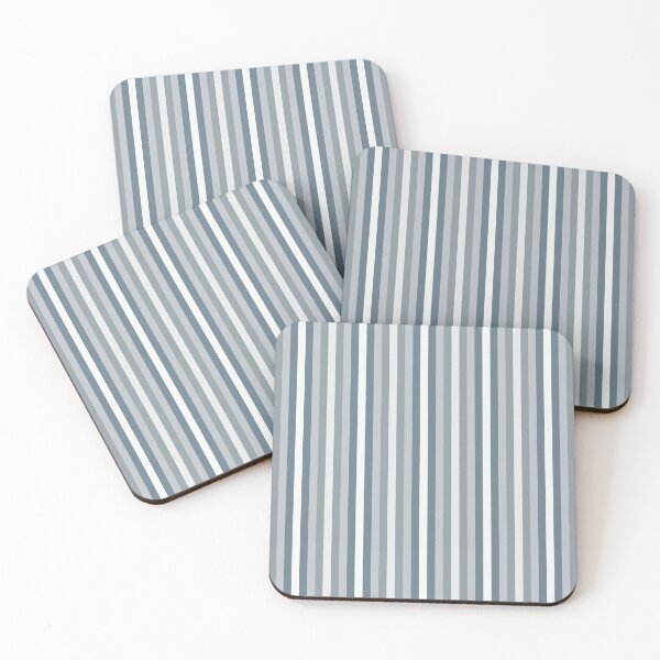 Item preview, Silver Gray Shades Striped designed and sold by ArtHanbal.