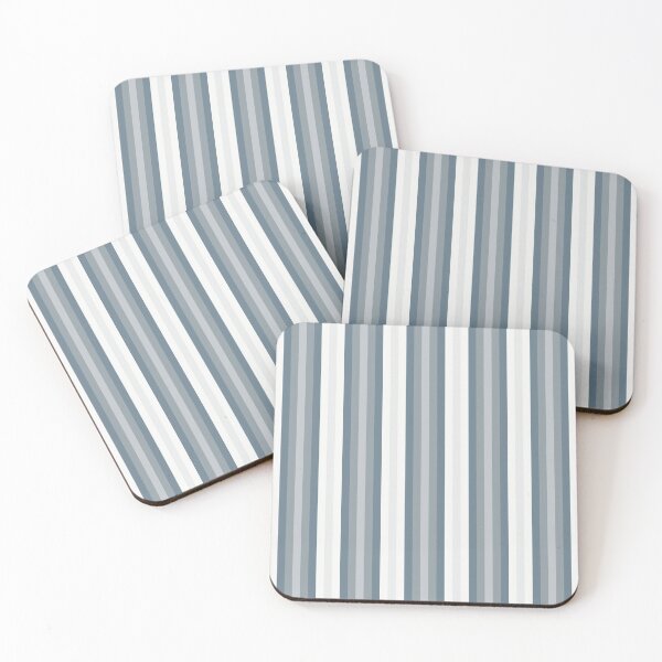 Item preview, Silver Gray Shades Striped designed and sold by ArtHanbal.