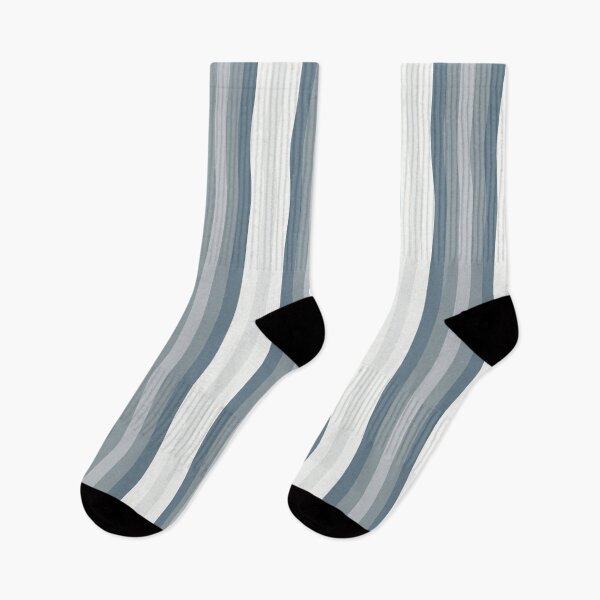 Item preview, Silver Gray Shades Striped designed and sold by ArtHanbal.
