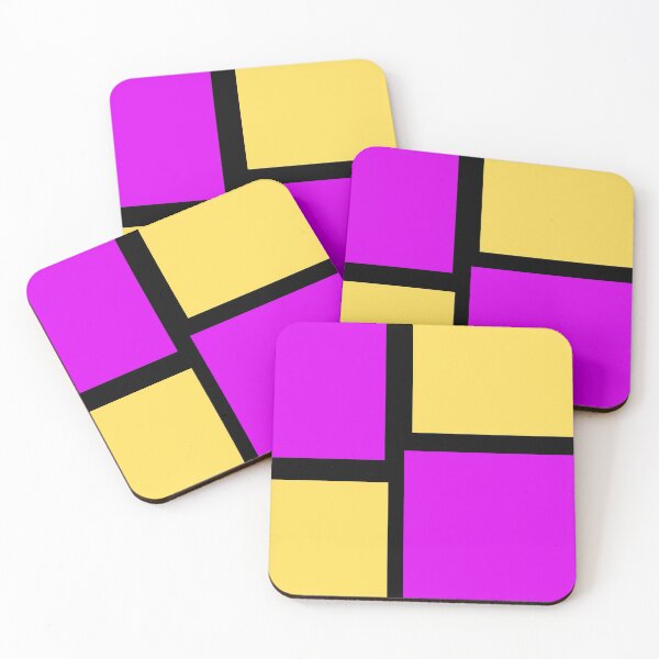 Item preview, Block colours of mustard purple and black designed and sold by Amal20.