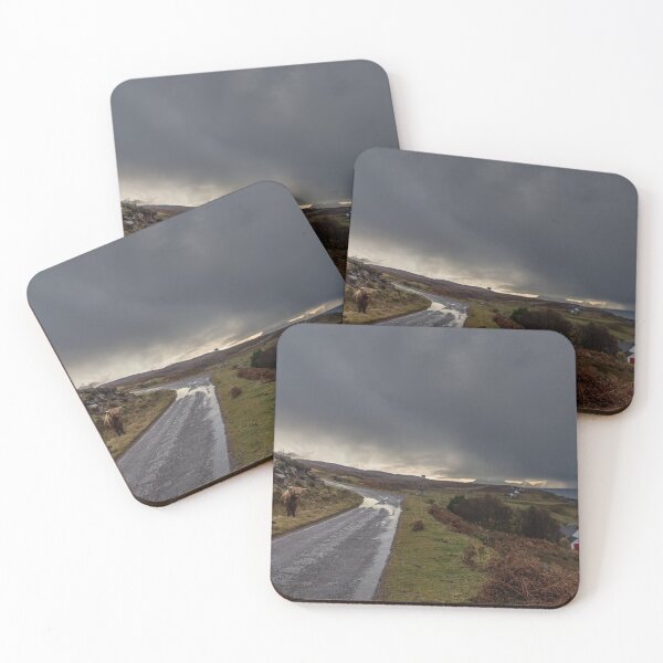 Item preview, Scottish Landscape with Highland Cow designed and sold by KarenMandau.