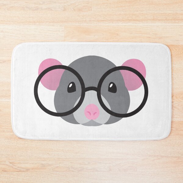 Item preview, cute nerdy little rat designed and sold by jazzydevil.