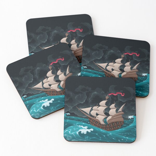 Item preview, Ship Sailing Through The Night designed and sold by Vector Scout Lab.
