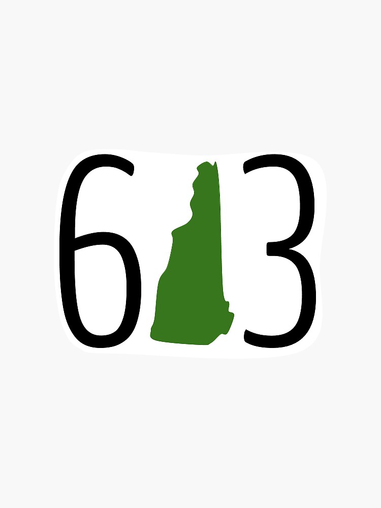 “603 NH Outline” Sticker by hfelds72 | Redbubble