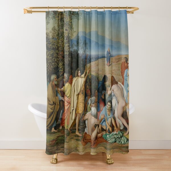 Painting Prints on Awesome Products,  The Appearance of Christ Before the People Shower Curtain