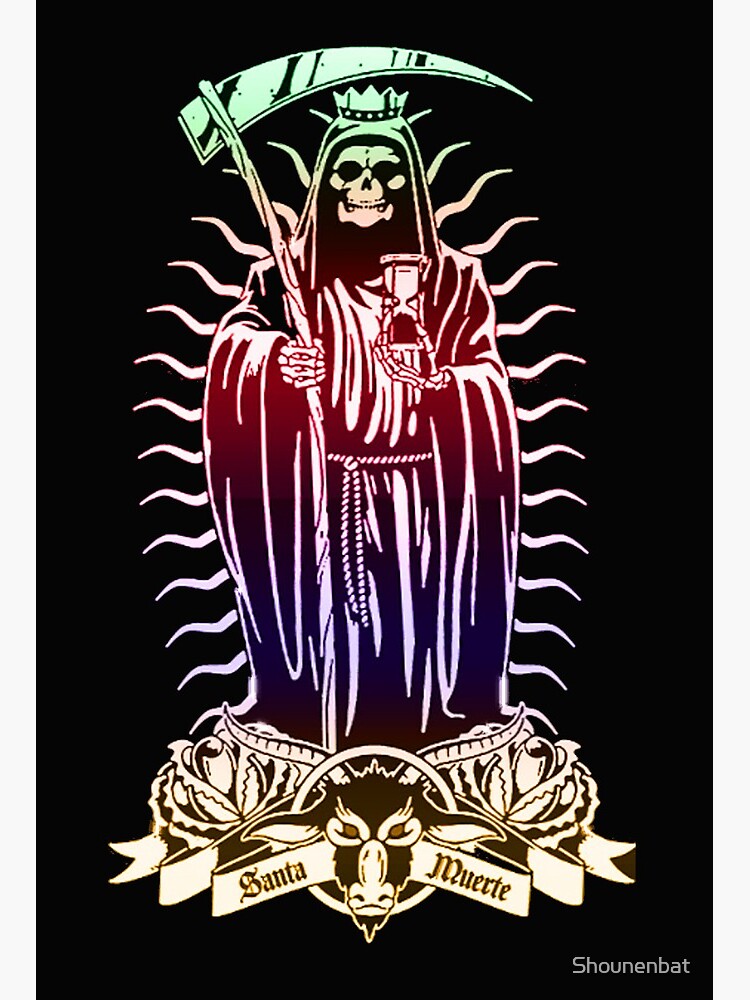 "Santa Muerte Holy Death" Art Board Print for Sale by Shounenbat