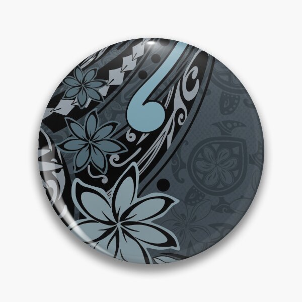 Item preview, Polynesian Slate Tribal Turtle Print designed and sold by sunnthreads.