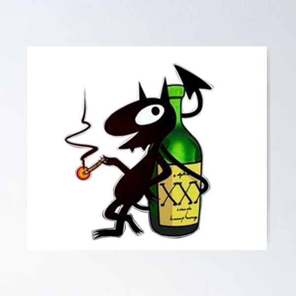 Item preview, Demon drinking. designed and sold by Zaniah.