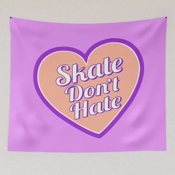Item preview, Skate Don't Hate-Orange Heart designed and sold by littleSamantics.