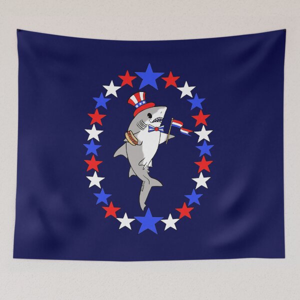 Item preview, Patriotic Shark designed and sold by sharkbait83.