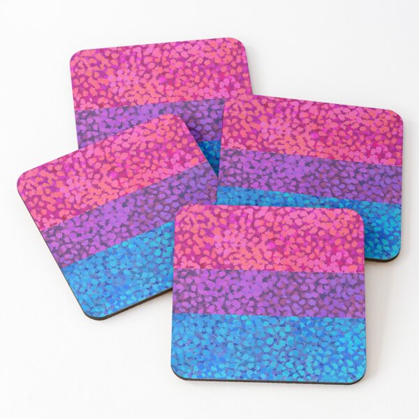 Item preview, Bisexual Stripes - Seurat Inspired Pride Flags designed and sold by Rachael Garcia.