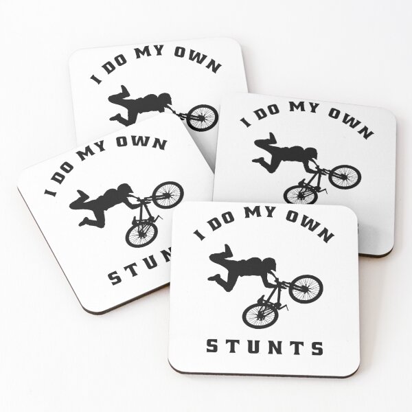 Item preview, I Do My Own Stunts Funny Mountain Biking designed and sold by osamamohamad.