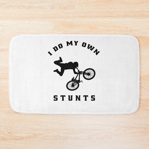 Item preview, I Do My Own Stunts Funny Mountain Biking designed and sold by osamamohamad.