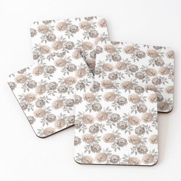 Item preview, Rustic Watercolor Roses Pattern - Gold Palette designed and sold by KristinaTrott.