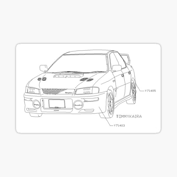 Subaru Impreza Gc Tommy Kaira Sticker For Sale By Lottiebot Redbubble