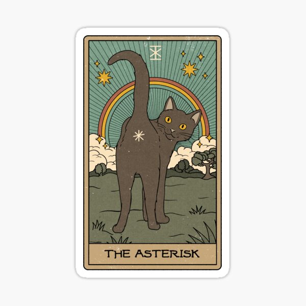El asterisco Pegatina