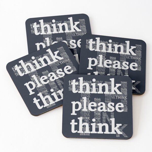 Item preview, think please think (on dark) designed and sold by tuzlay.