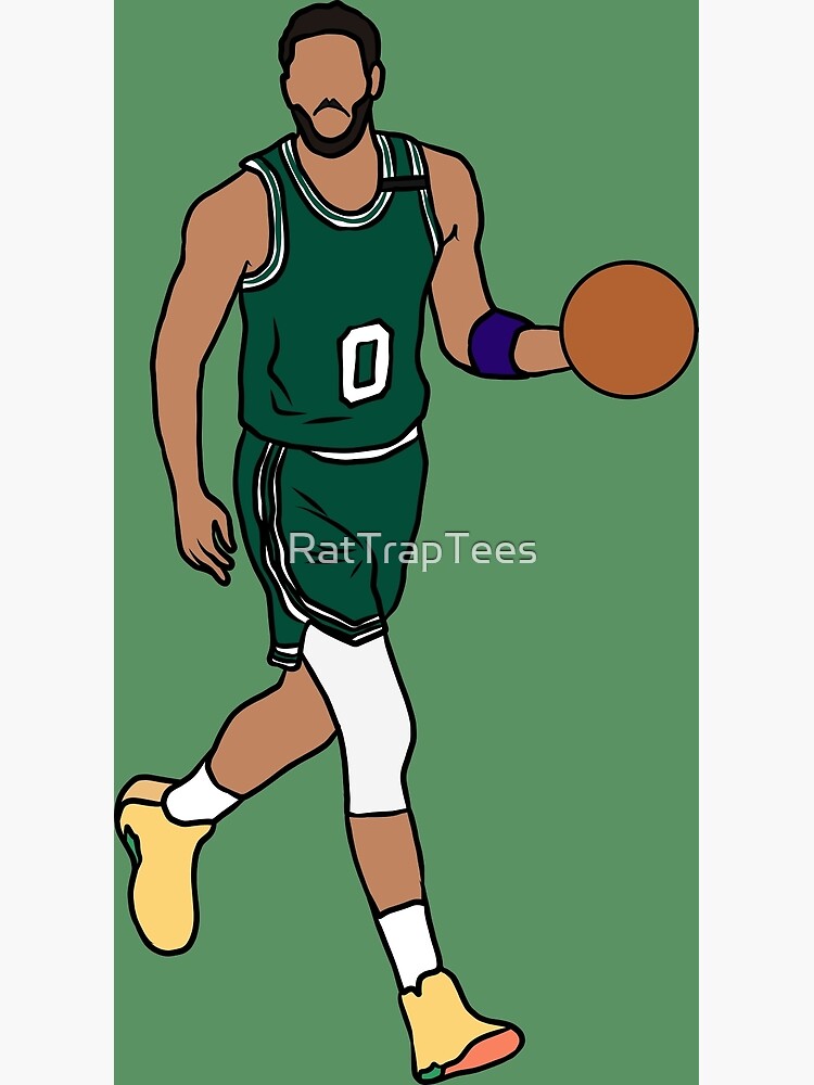 Jayson Tatum Pointing Up (White) Poster for Sale by RatTrapTees