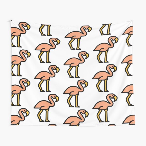 Flamingo Fan Art Tapestry By Filindah Redbubble - flamingo youtube roblox judge