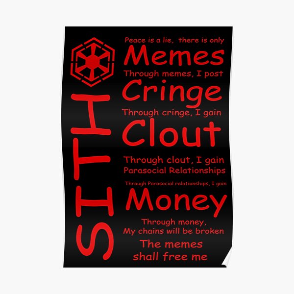 Cringe Meme Posters Redbubble