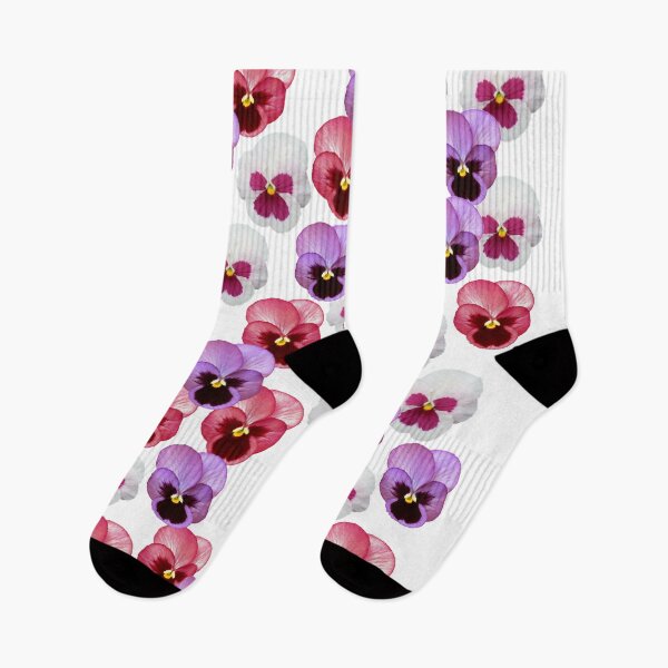 Item preview, Pink Purple White Pansies designed and sold by GL Digital Artwork .