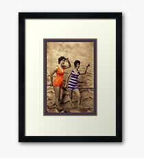 Swimming Fashion Framed Print
